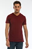 Slazenger SARGON I Erkek T-Shirt Bordo
