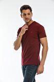 Slazenger SARGON I Erkek T-Shirt Bordo