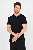 Slazenger SARGON I Erkek T-Shirt Siyah