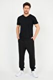 Slazenger SARGON I Erkek T-Shirt Siyah