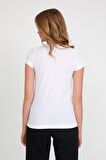 Slazenger RELAX I Kadın T-Shirt Beyaz
