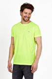 Slazenger REPUBLIC Erkek T-Shirt Neon Yeşil