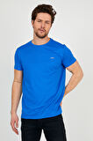 Slazenger REPUBLIC Erkek T-Shirt Saks Mavi