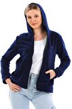 Slazenger SOFAL I Kadın Polar Sweatshirt Lacivert