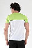 Slazenger OBSERVE Erkek T-Shirt Beyaz / Yeşil