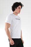 Slazenger OLAVO Erkek T-Shirt Beyaz