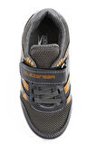 Slazenger KING Sneaker Erkek Çocuk Ayakkabı Koyu Gri / Turuncu