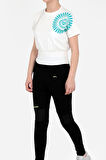 Slazenger PORCIA Kız Çocuk Kısa Kol T-Shirt Ekru