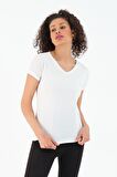 Slazenger PLAY Kadın T-Shirt Ekru