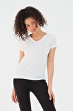 Slazenger PLAY Kadın T-Shirt Ekru