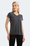 Slazenger PLAY Kadın T-Shirt K.Gri