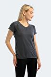 Slazenger PLAY Kadın T-Shirt K.Gri
