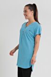 Slazenger MESHULAM Kadın T-Shirt Mavi