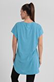 Slazenger MESHULAM Kadın T-Shirt Mavi