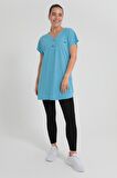 Slazenger MESHULAM Kadın T-Shirt Mavi
