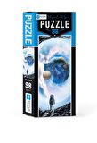 Blue Focus Astronaut and Space 7+ Yaş Büyük Boy Puzzle 98 Parça