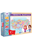 Blue Focus Haritalar 100 Parça Çocuk Puzzle