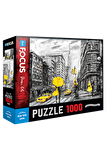 Blue Focus Şehir / Yapı 1000 Parça Yetişkin Puzzle