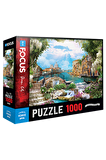 Blue Focus Şehir / Yapı 1000 Parça Yetişkin Puzzle