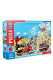 Blue Focus İtfaiyeci 3+ Yaş Büyük Boy Puzzle 50 Parça