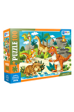 Blue Focus Hayvanlar 100 Parça Çocuk Puzzle