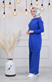 İNVEE  Hırka 6283 Saks Mavi