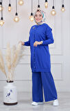 İNVEE  Hırka 6283 Saks Mavi