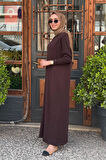İNVEE Elbise 5747 Kahve