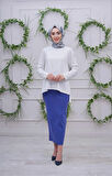 İNVEE Triko Bluz 6902 Ekru
