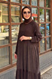 İNVEE Elbise 7033 Kahve