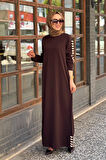 İNVEE Elbise 7066 Kahve