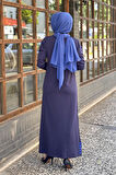 İNVEE Elbise 7066 İndigo