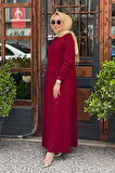 İNVEE Elbise 7002A Bordo