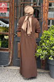 İNVEE Elbise 7002A Browni