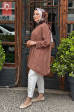 İNVEE Caz Tunik 7104 Kahve