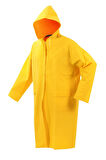 First Master PVC Polyester Balıkçı Kapşonlu Pardösü Yağmurluk XXL 0,32 mm Art No 507050