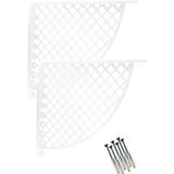 Plastik Raf Altı Beyaz 17*18cm (2 Adet)