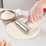 Porsima 226 Çelik Pratik Rulo Pürüzsüz Çift Yönlü Merdane Oklava