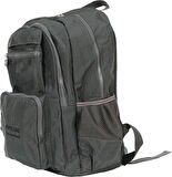 Pippa İlus Dört Gözlü Okul ve Günlük Sırt Çantası (Koyu Gri - Kadın ve Erkek - CNT8035-05)