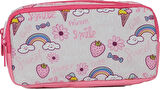 Pippa Kız Çocuk Üç Gözlü Pembe İlkokul Üçlü Okul Çanta Seti - Dondurma ve Gökkuşağı - PPSET5310