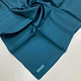 Armine Tivil Petrol Mavisi Düz Renk İpek Eşarp 10D02-110
