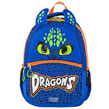 Muggle 3 Bölmeli Dragons Okul Sırt Çantası+Kalemlik