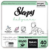 Sleepy Babycare Bebek Bakım Örtüsü 60X90 cm 4X10 40 Adet