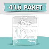 4'lü Sleepy Medium Yetişkin Bezi 16x4 64 Adet