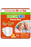 4'lü Freshlife Small Yetişkin Hasta Bezi 30x4 (120 Adet)