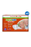 4'lü Freshlife Xlarge Yetişkin Hasta Bezi 30x4 (120 Adet)