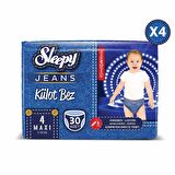 Sleepy Jeans Külot Bez Maxi 4 No 30 Lu X 4'lü