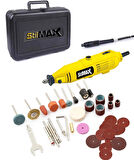 Stilmax Germany Style 50 Parça Gravür Oyma Makinesi Dremel Taşlama Zımpara Kesme Seti 500 Watt