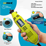 Stilmax Germany Style 50 Parça Gravür Oyma Makinesi Dremel Taşlama Zımpara Kesme Seti 500 Watt