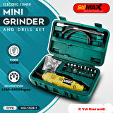 Stilmax Germany Style 50 Parça Gravür Oyma Makinesi Dremel Taşlama Zımpara Kesme Seti 500 Watt